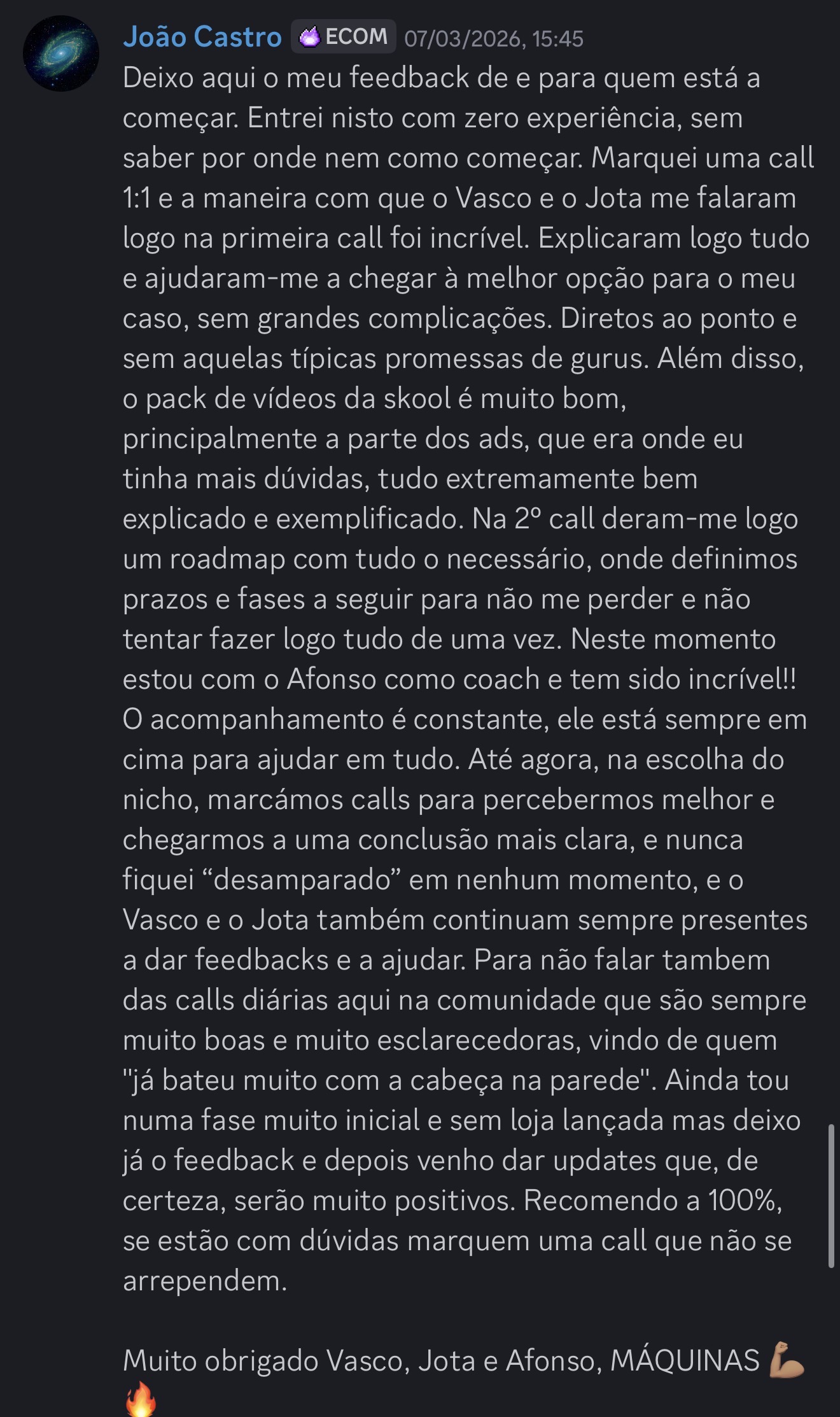 Resultado aluno 3